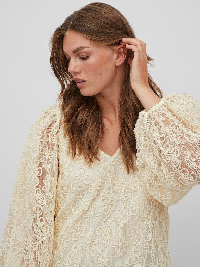 Vila Agate - Blonde bluse - HUSET Men & Women