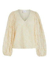 Vila Agate - Blonde bluse - HUSET Men & Women