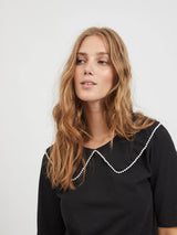 Vila Avaline - Top m. perler - HUSET Men & Women