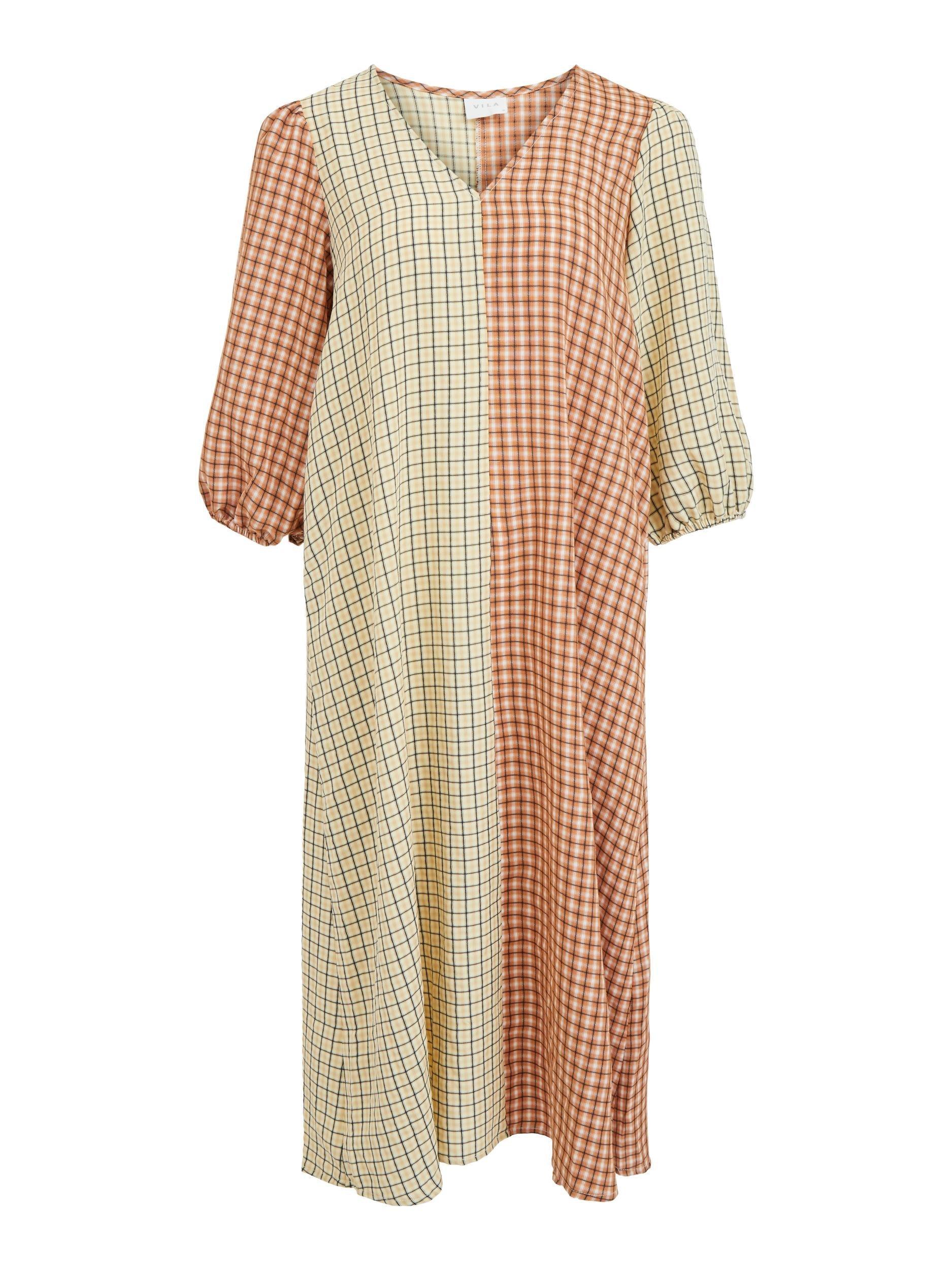 Vila Blocky - Ternet midi kjole - HUSET Men & Women