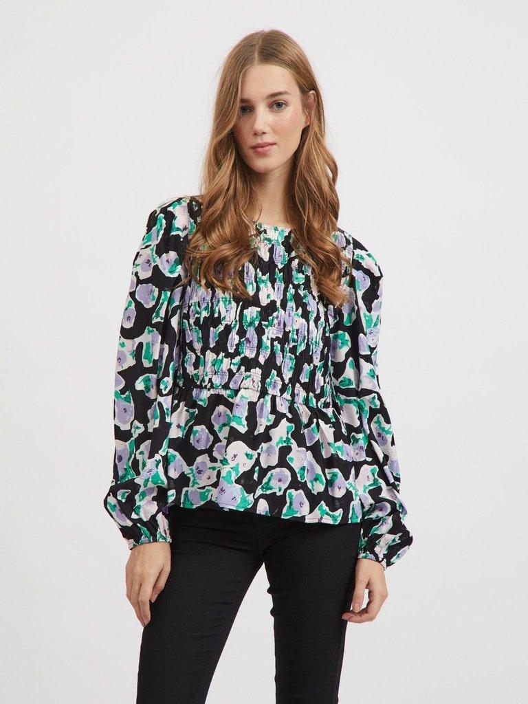 Vila Cays - Bluse med smock detaljer - HUSET Men & Women