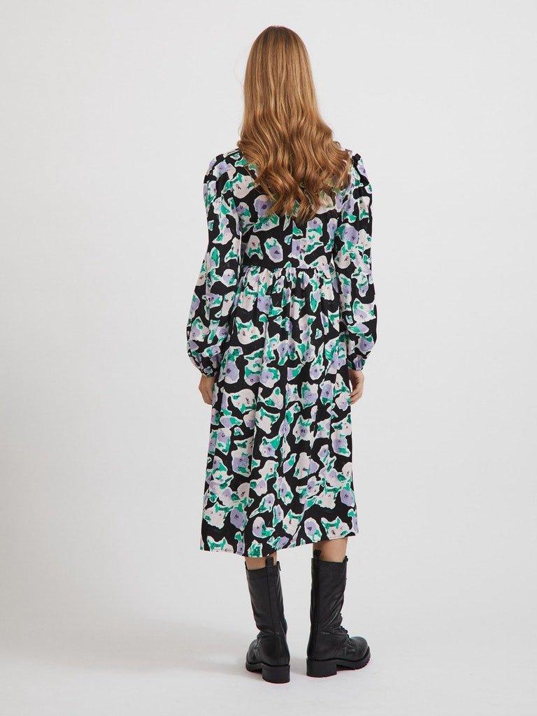 Vila Cays - Midikjole m. smock detaljer - HUSET Men & Women