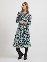 Vila Cays - Midikjole m. smock detaljer - HUSET Men & Women