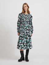 Vila Cays - Midikjole m. smock detaljer - HUSET Men & Women