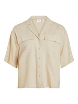 Vila Earthy - Viskose og hør skjorte - HUSET Men & Women