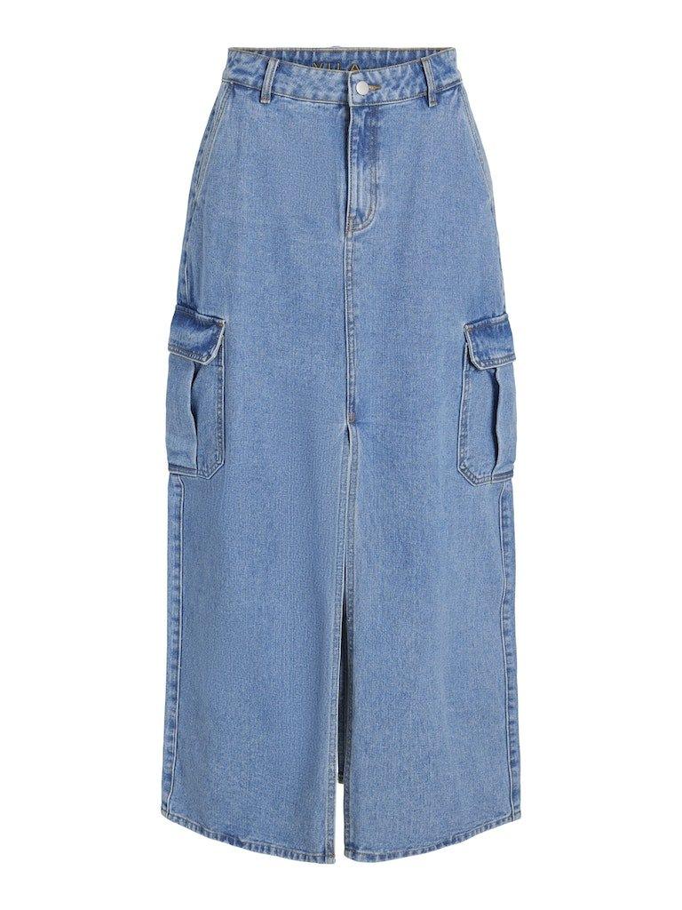 Vila Kuna - Cargo denim nederdel - HUSET Men & Women