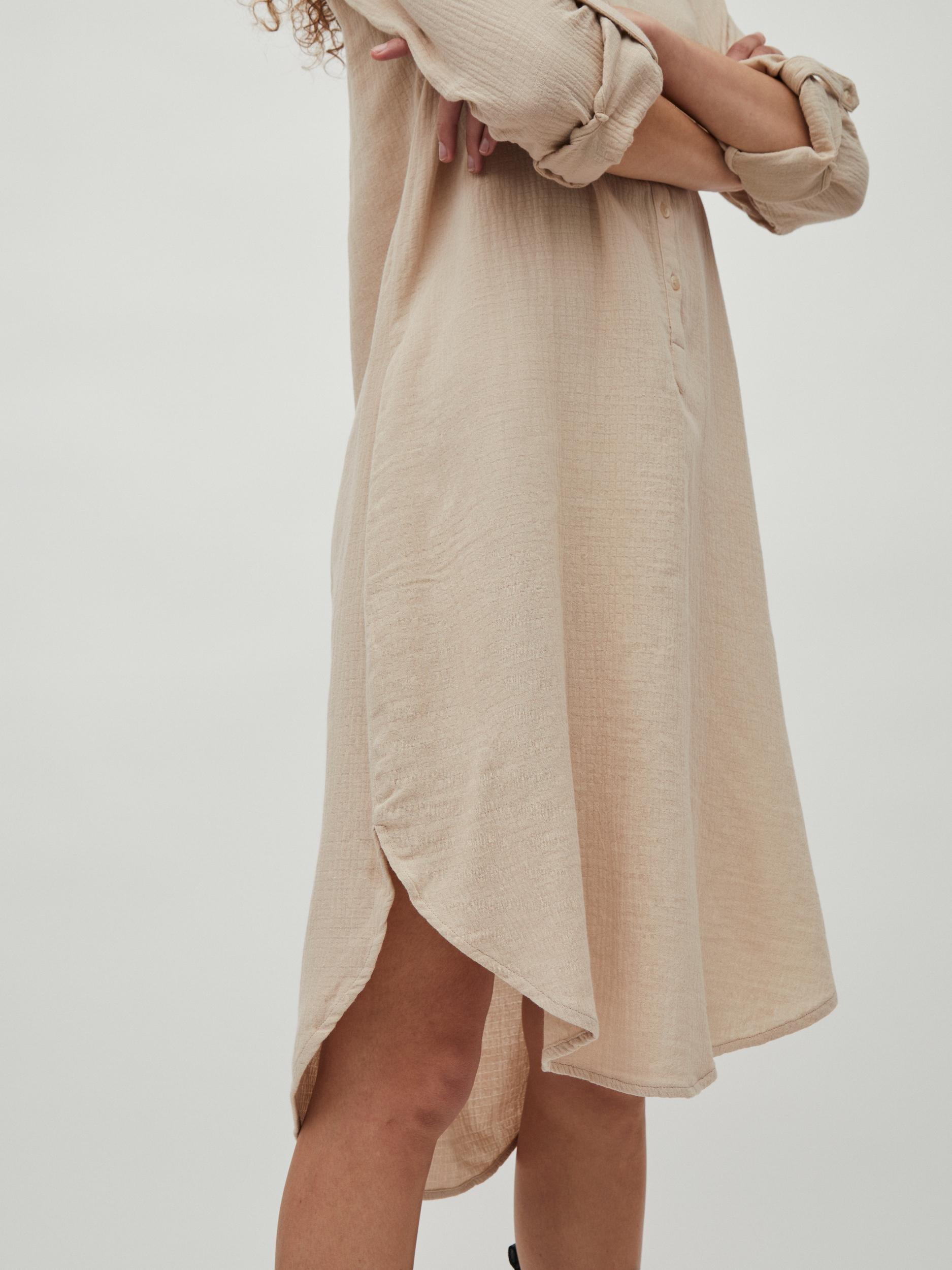 Vila Lania - Midi skjortekjole - HUSET Men & Women