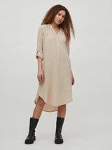 Vila Lania - Midi skjortekjole - HUSET Men & Women