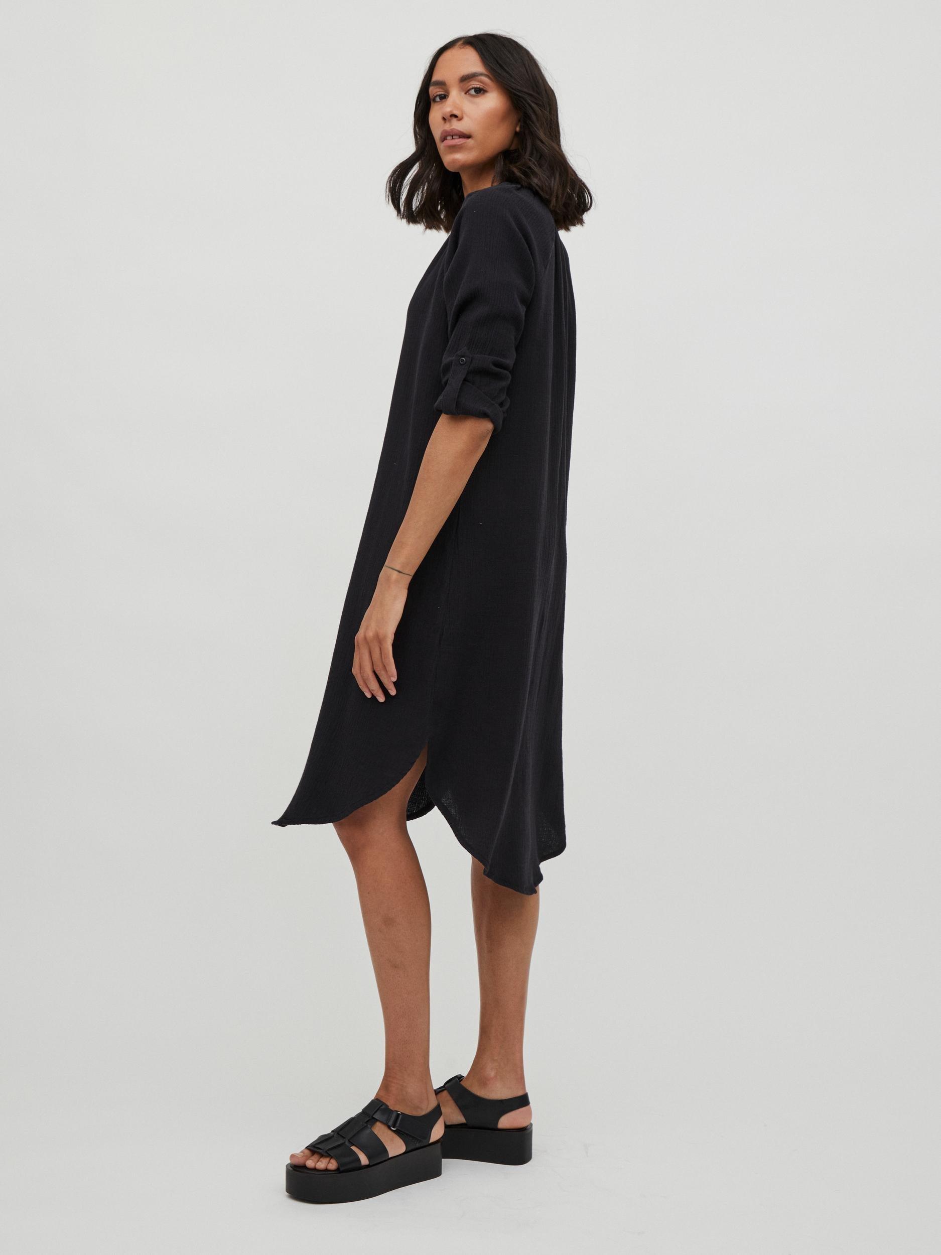 Vila Lania - Midi skjortekjole - HUSET Men & Women