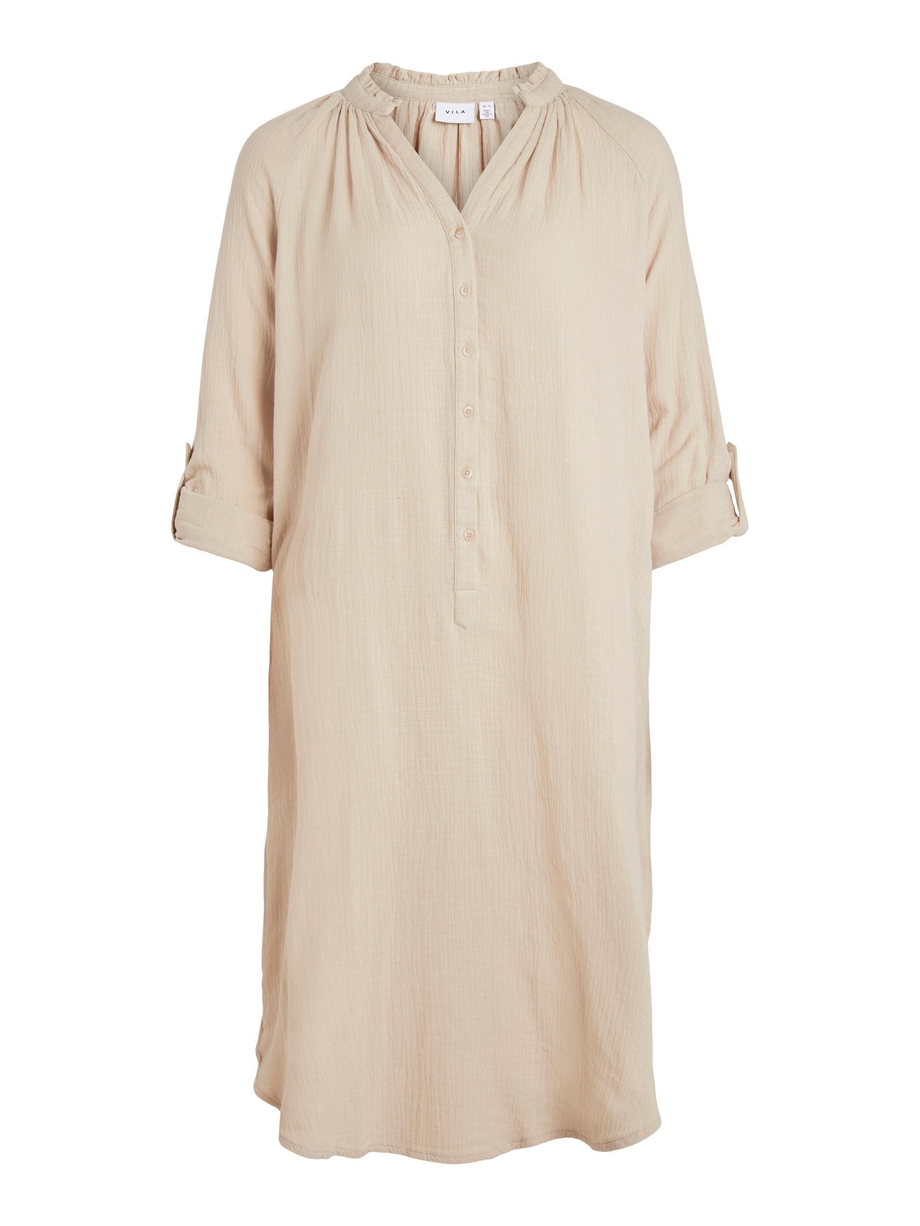Vila Lania - Midi skjortekjole - HUSET Men & Women