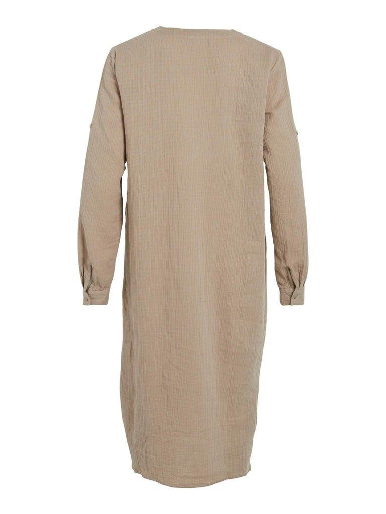 Vila Lania- Skjortekjole med v-hals - HUSET Men & Women