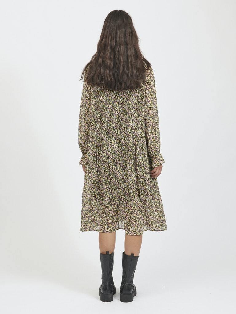 Vila Lyck - Plisse midi kjole - HUSET Men & Women