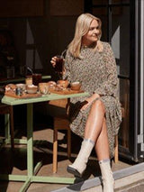 Vila Lyck - Plisse midi kjole - HUSET Men & Women