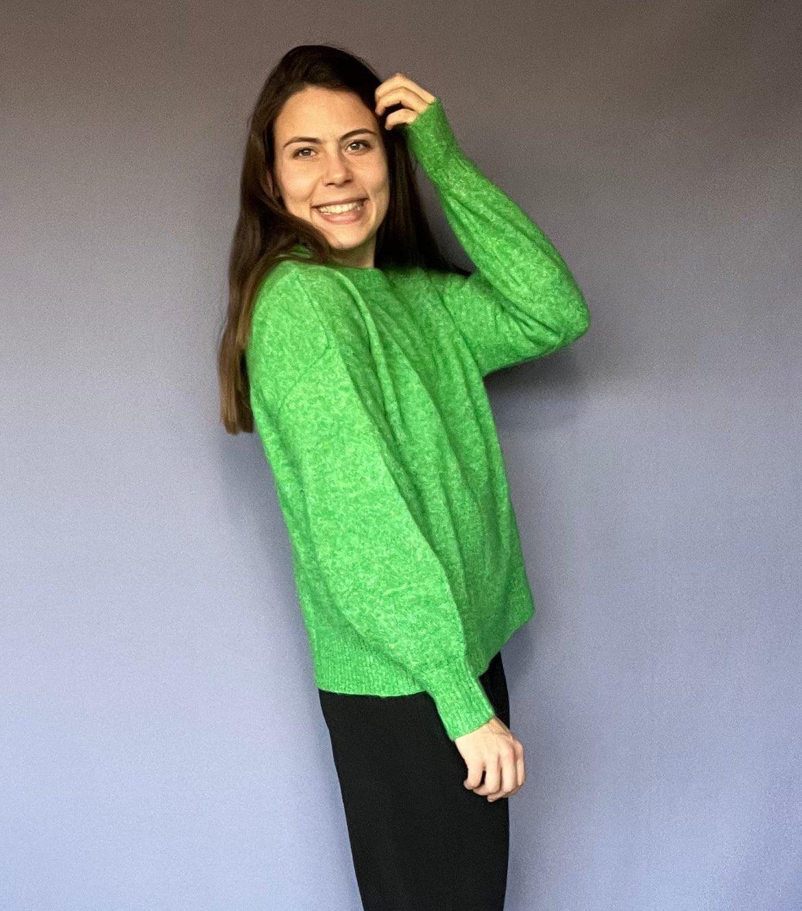 Vila Marcy - Grøn strik - HUSET Men & Women