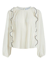 Vila Metina - Plisse bluse - HUSET Men & Women