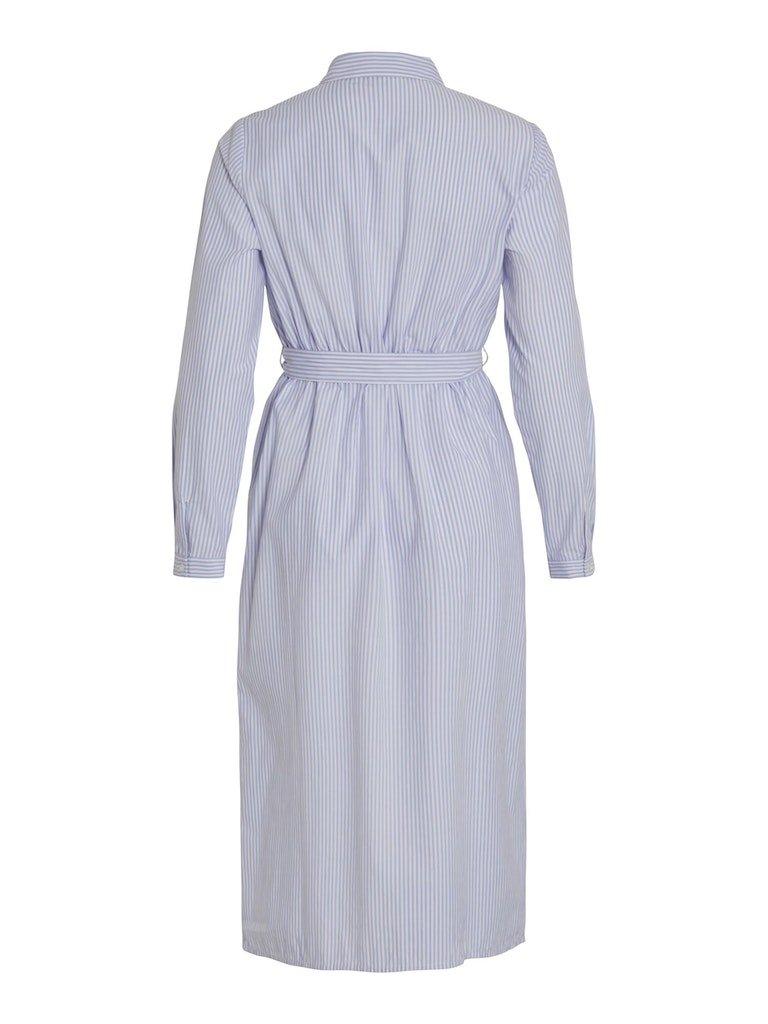 Vila Mie - Stribet skjortekjole - HUSET Men & Women