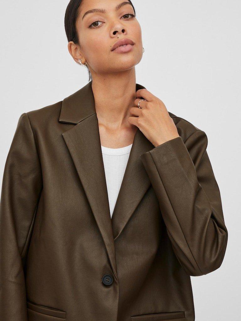 Vila Sumaya - PU blazer - HUSET Men & Women
