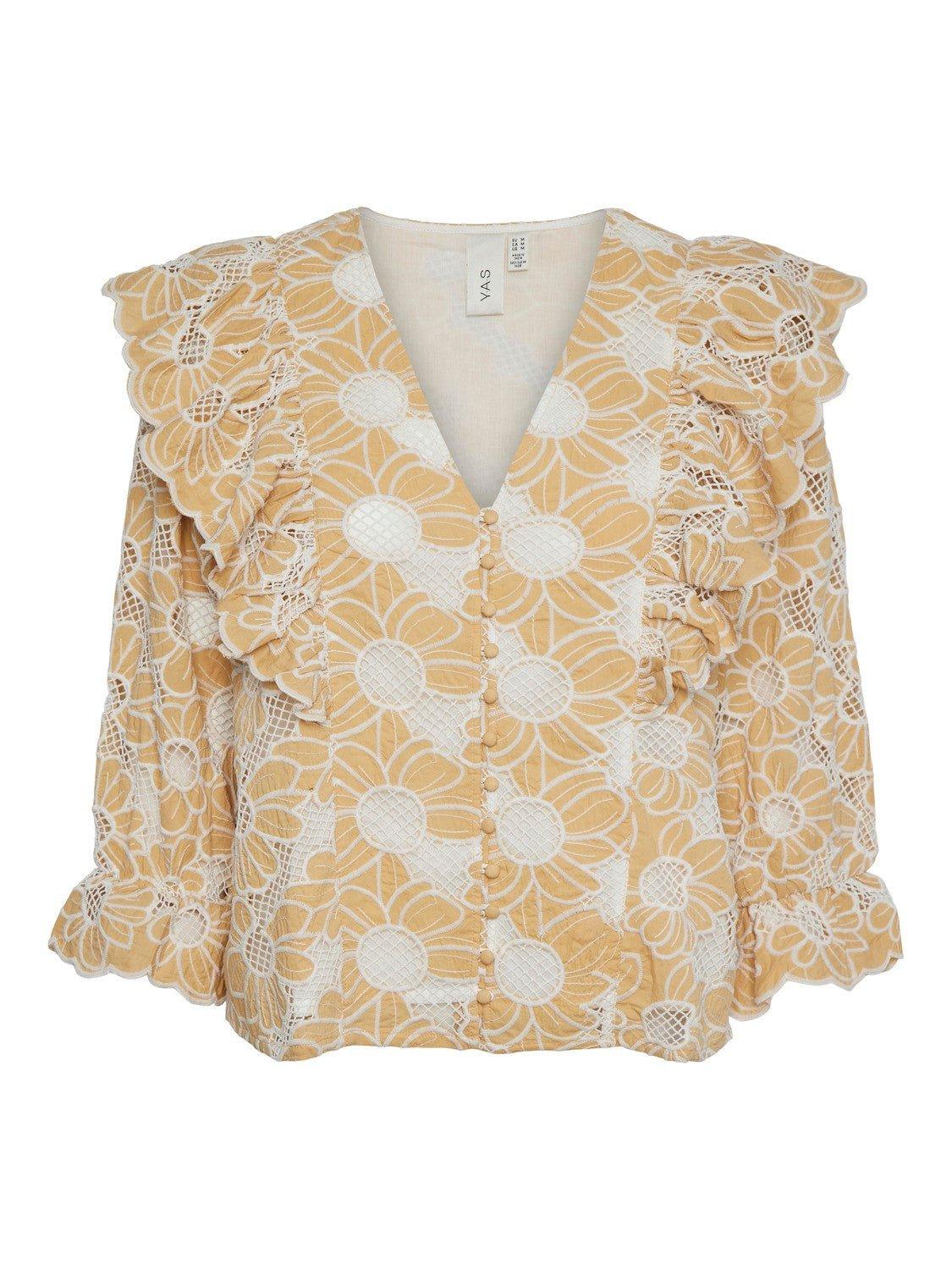 YAS Curima - Blonde bluse - HUSET Men & Women